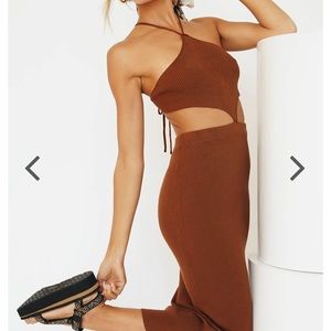 On Film Ribbed midi dress - Verge Girl/vrg grl